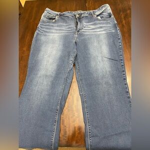 Maurices Women's Boot Cut Jeans in Faded Blue